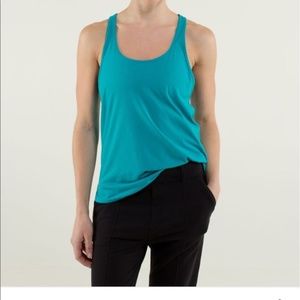 Lululemon 105 singlet turquoise sz 6